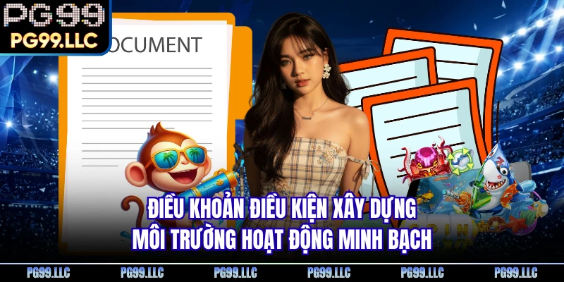 Điều khoản điều kiện xây dựng môi trường hoạt động minh bạch
